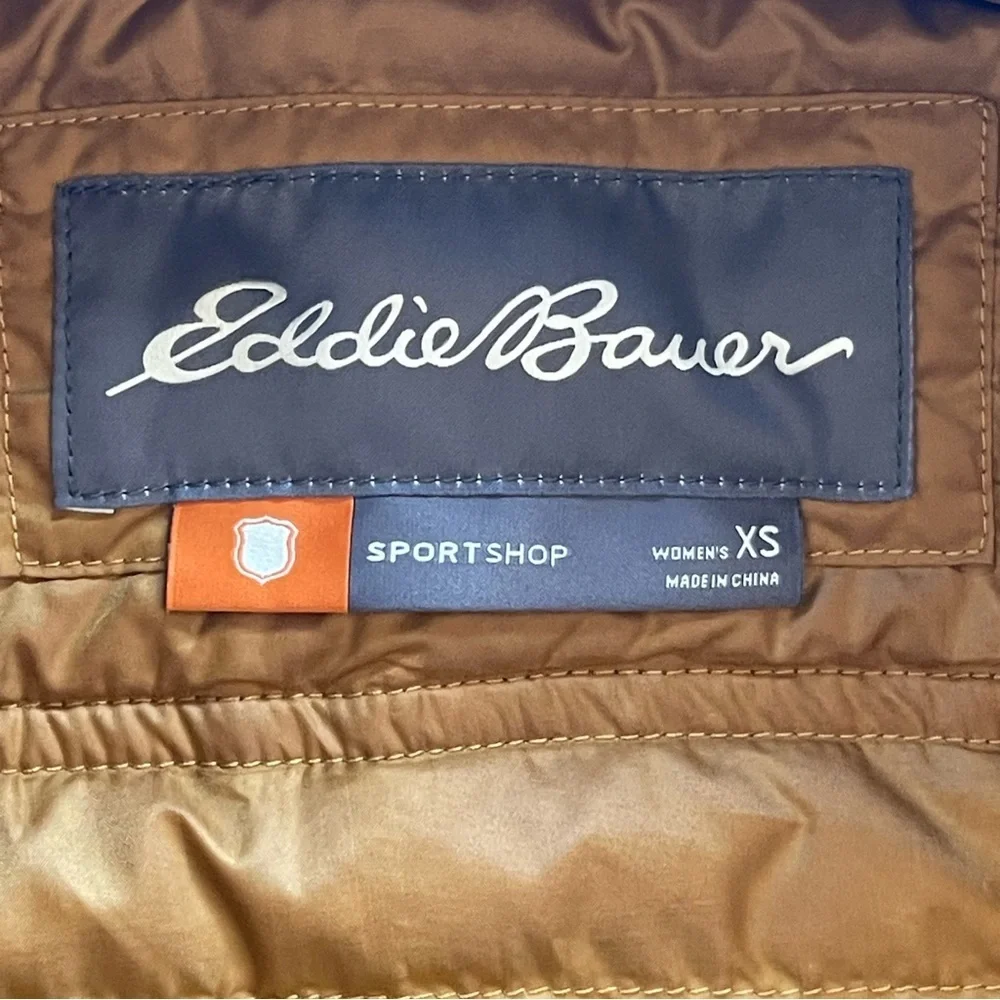 Eddie Bauer Sport Shop Moss 700 Storm Down MicroTherm Green Puffer Field Vest XS_11